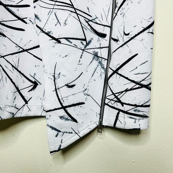 Y Yigal x Design Lab Sheath Dress 2 XS Black White Mini Peplum High Neck New - Picture 8 of 13